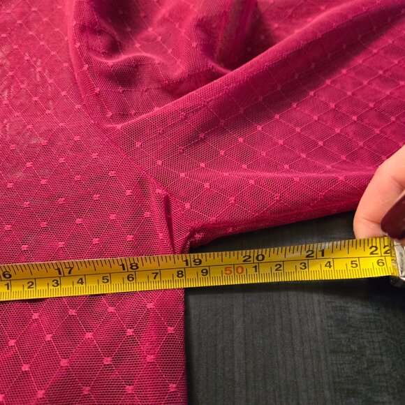 Pink Sheer Mesh Sweater Top XL - Picture 4 of 7